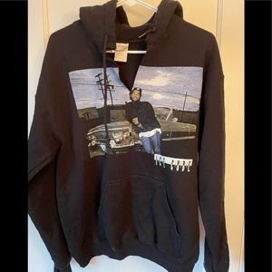 Ice Cube black hoodie. Gildan